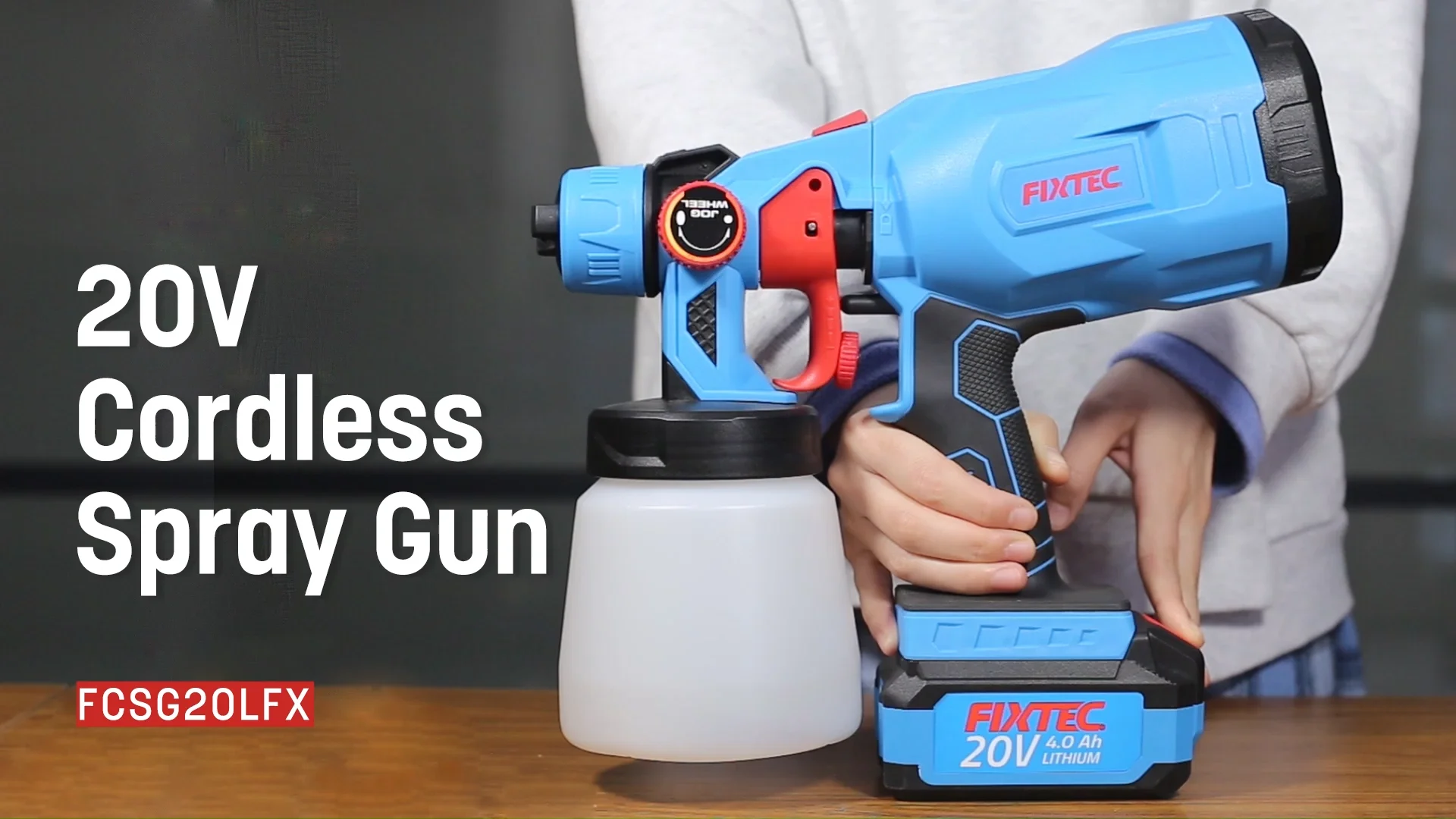 Fixtec 20v Cordless Electric Wall Paint Spray Gun Buy Wall Paint