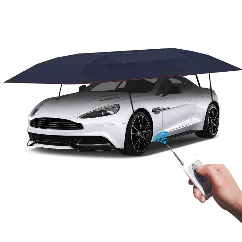 2023 Summer Products Antiuv Automatic Folding Sun Shade Covering Roof Car Cover Umbrella