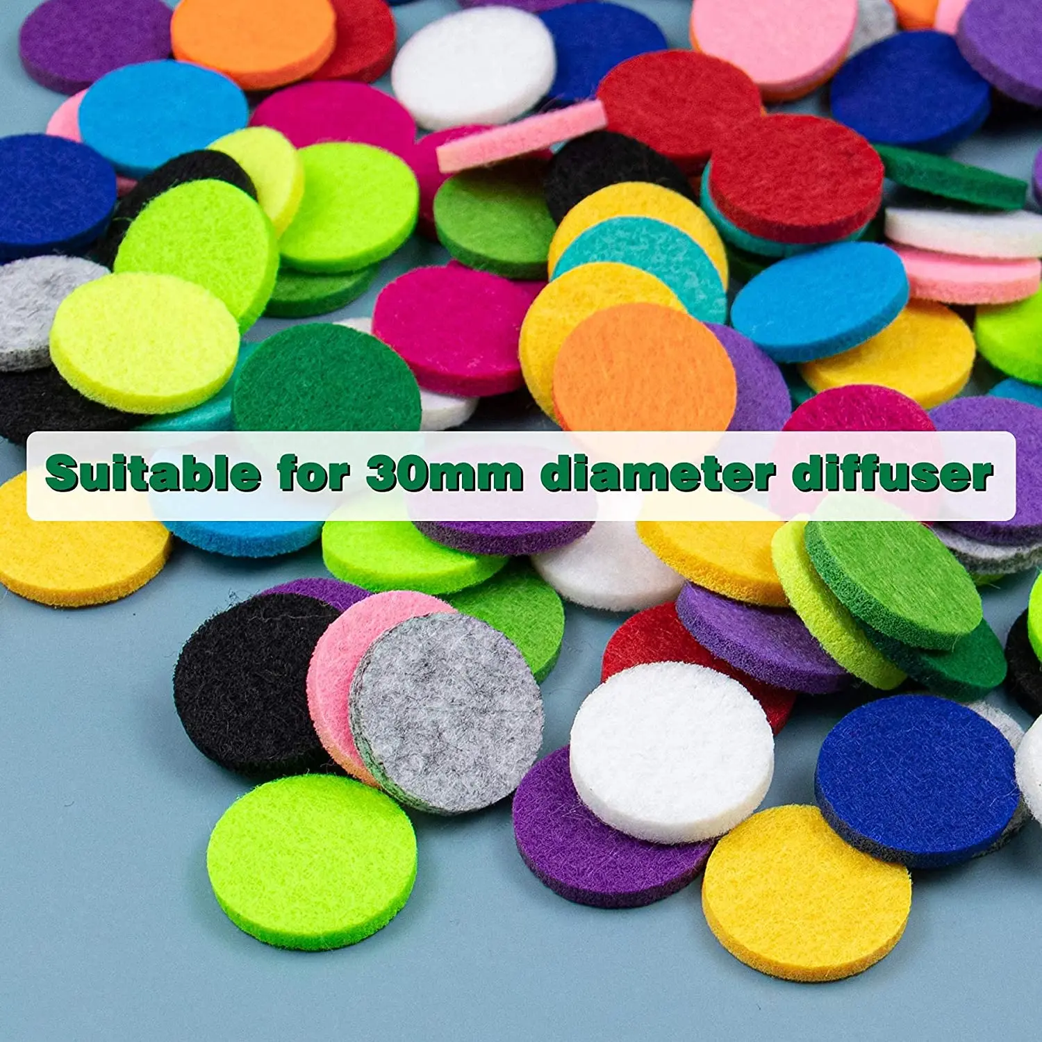 Felt Pads Round Perfume Oil Diffuser Locket Necklace Refill Pads for Bracelet Car Diffuser Vent Clip