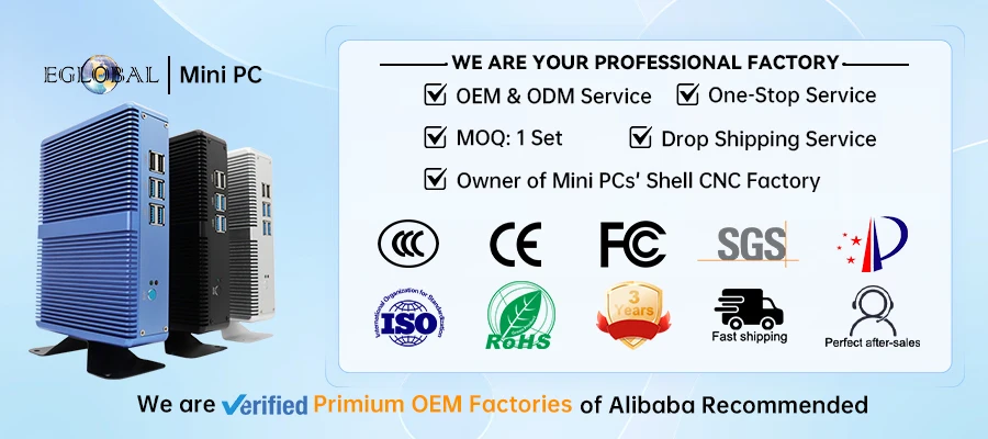 EGLOBAL 12TH Industrial Mini PC Core I7 12650HX 12800HX 14C/20T DDR5 RAM 4K 4HD Display 8USB 6COM GP(图1)