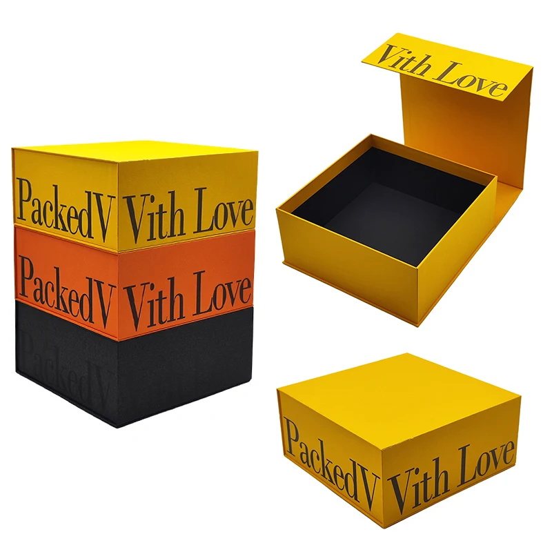 Custom Luxury Book Shaped Package Rigid Foldable Gift Cardboard Paper ...