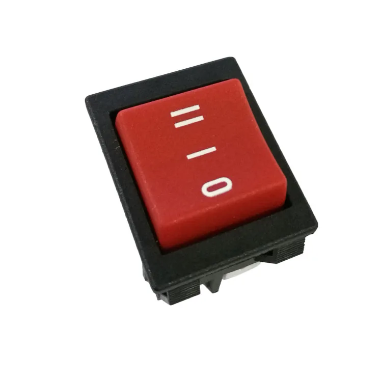 Factory High Rectangle 6 Pin Dpdt Momentary Red 20 Amp on off on Rocker Switch