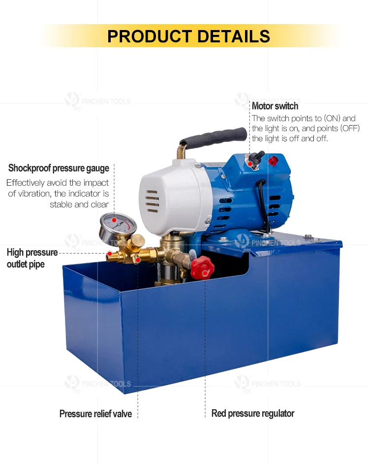 Hydrostatic Equipment Water Pressure Testing Machine Hydraulic Pressure Testing Pump