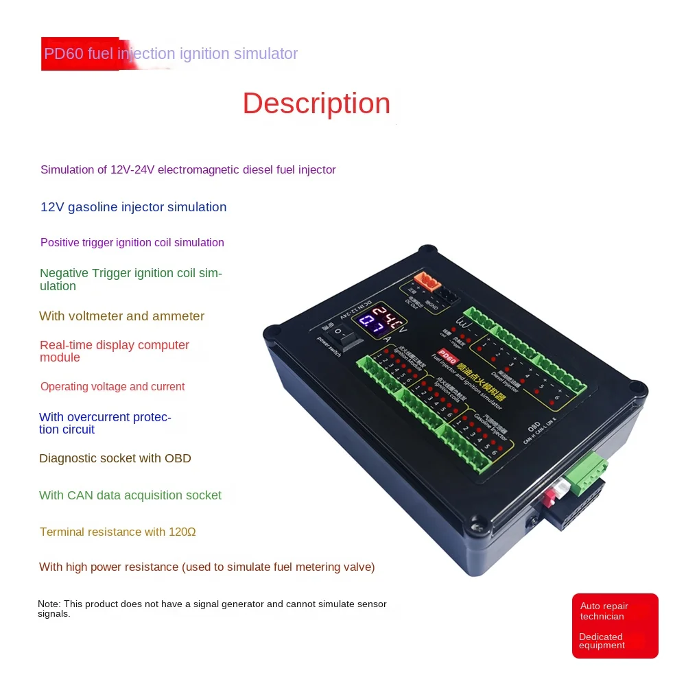PD60 Fuel Injection Ignition Simulator ECU Maintenance Tool for ...