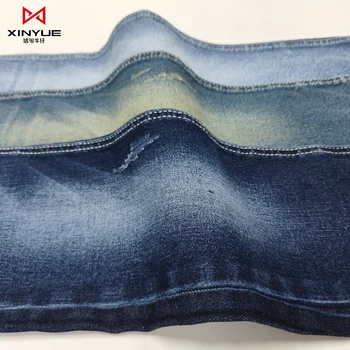 CVC Authentic Denim Washed Fabric for Fashionable Apparel