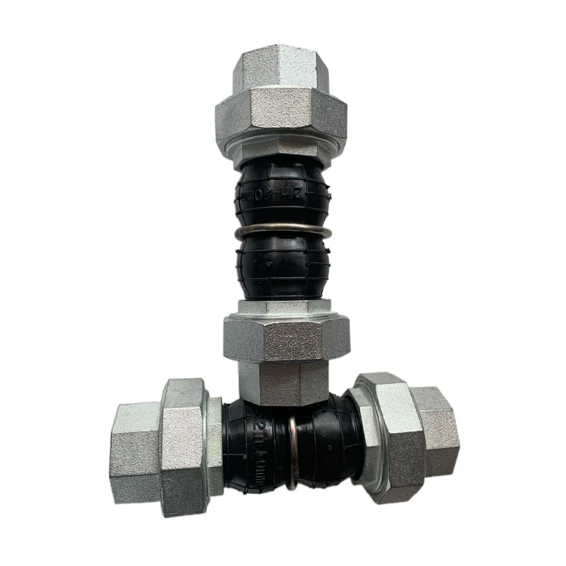 Oem Twin Sphere Galvanized Union Connection Flexible Rubber Expansion Joint Rubber Pipe Joint