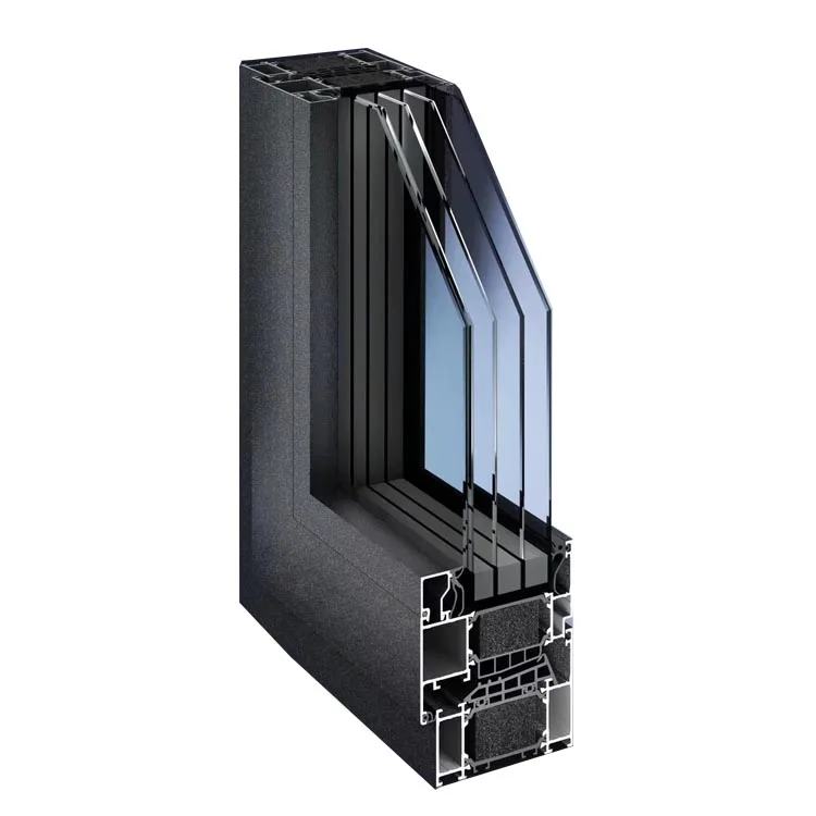 Minglei European Villa Windows Aluminum Thermal Broken Windows Quadruple Glazed Windows