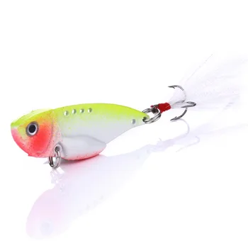 Zinc Alloy Electroplated Vib Lure Live Bait with Hooks 11g for Pike & Mackerel Sea Fishing Long Casting – Hooks – view 2