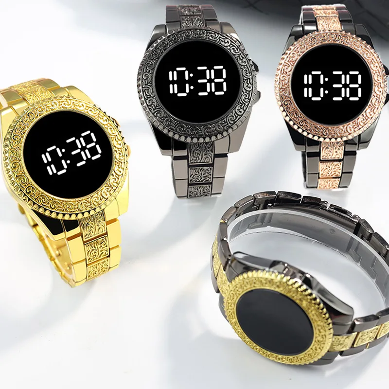 Stainless Steel Luxury Crystal Man Watch Rose Gold Watches for