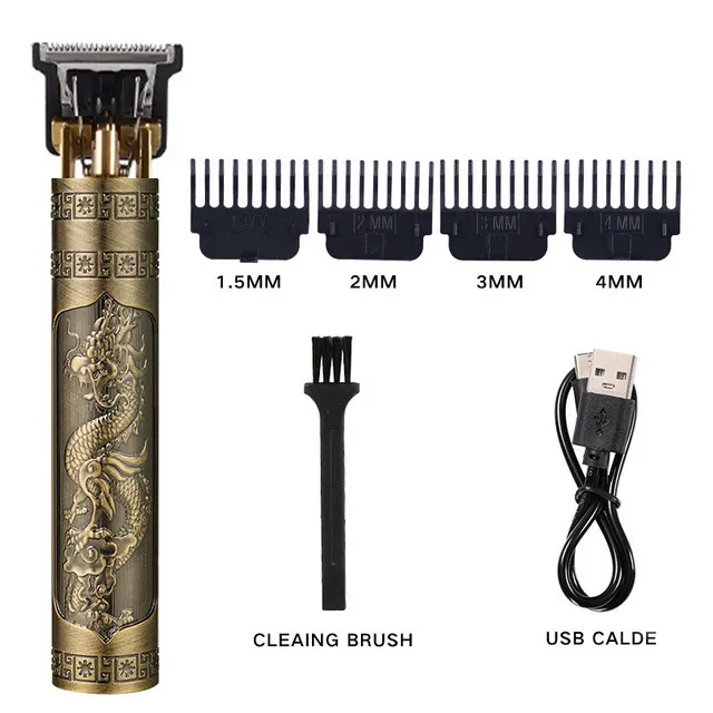 High Quality Copper Core Motor Cordless T Shape Men Trimmer High Quality Usb Rechargeable Hair Clippers