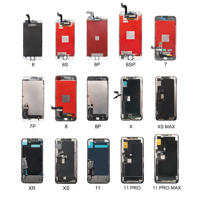 Оптовая продажа, ЖК-дисплей для мобильного телефона, сменная панель сенсорного экрана для iPhone 5 6G 7G 8G X 11, ЖК-дисплей TFT