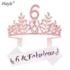 6 &deg; cumpleaños rosa