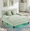 Green + Chenille + 2 Seat + Foam