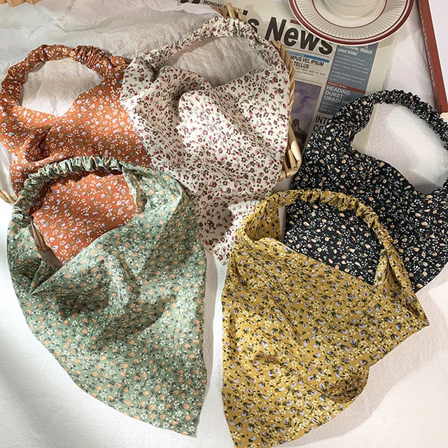 Bohemian Hair Scarf Floral Square Scarf Women's Elastic Hair Strap Beach Cute Sweet Scrunchies Vintage Casual Headband
