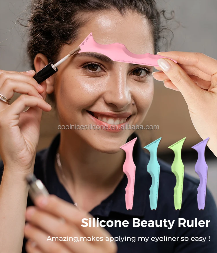 Diy Template Makeup Tool Eyebrow Eyeliner Ruler Stencils Maquiagem