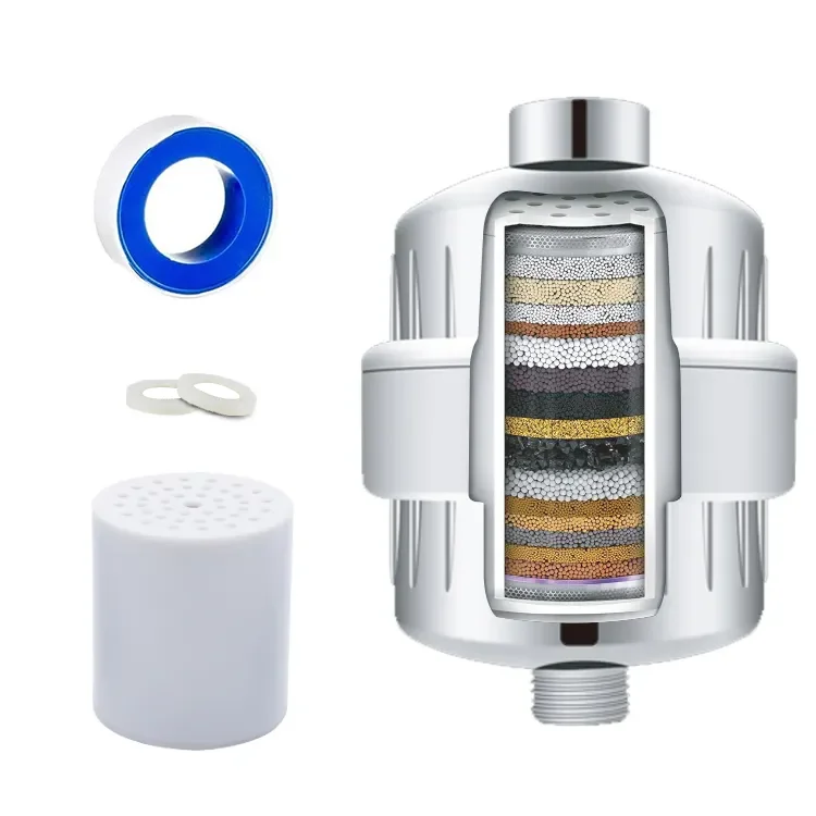 2024 Best Detachable Activated Carbon Block Cleaning Mini Vitarain Filtro Ducha Shower Filter for Hair for Chlorine and Fluoride