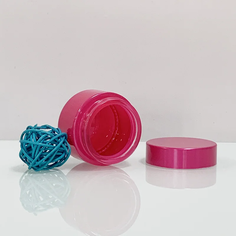 Cream Jar With Lid Custom Matte Pearl Pink Green Small Round 5g 10g 15g 20g 30g Eye Facial Cream Glass Skincare Jar 50g 60g 100g With Lid