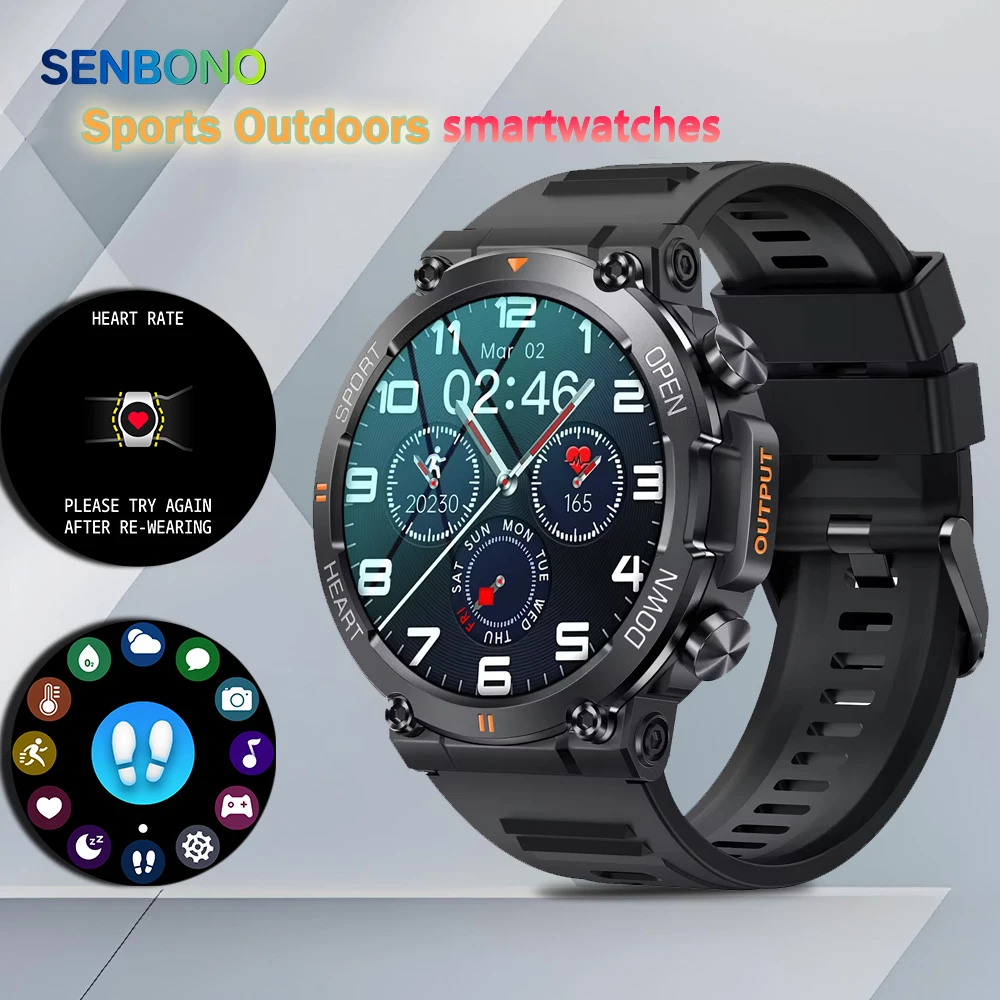Senbono K56pro Men's Smartwatch 1.39" Wireless Calling Ip68 Heart Rate Monitoring Fitness Tracker Round Outdoor Smart Watch - Buy Sports Smart Watch
smartwatch For Men
smart Watch Phone Product on Alibaba.com