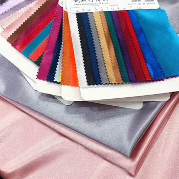 designer stretchy fabric for women dresses silk 250gsm fabric polyester spandex knitted satin fabric Wholesale Manufacturer