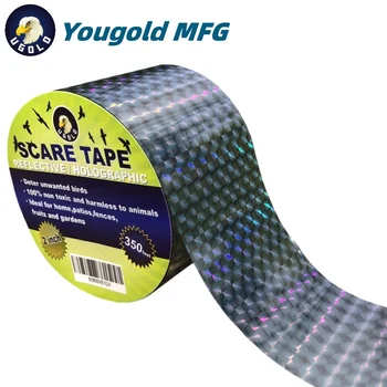 2" x 350 ft Silver Factory Wholesale Bird Scare Tape Reflective Repellent Tape Ribbon to Keep Birds Away
