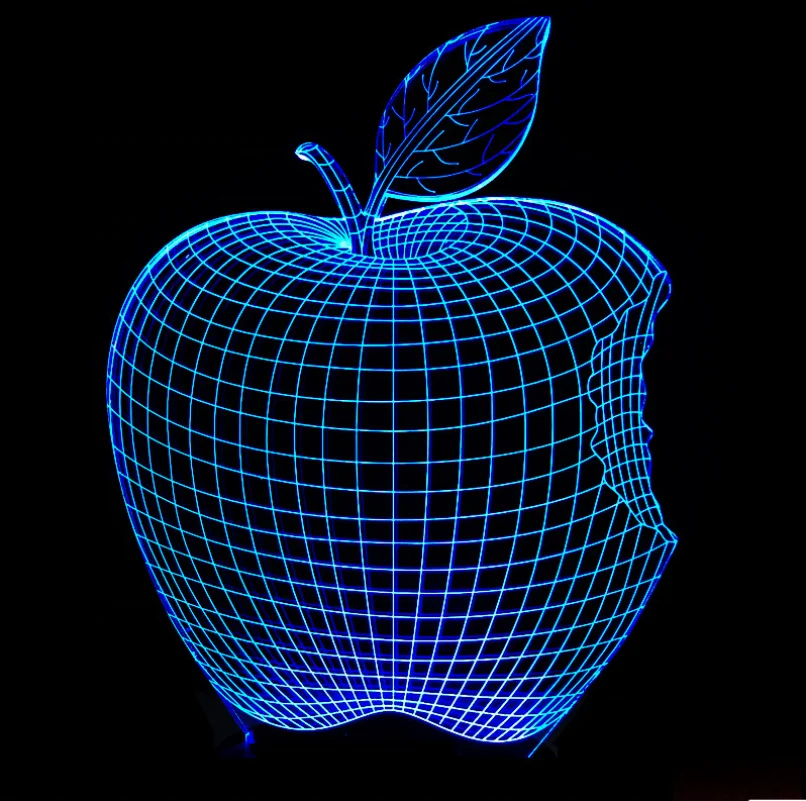 Middle bottleneck spray Creative Designed Table Lamp Apple Shape Led 3d Illusion Lamp For Home  Decoration Lighting - Buy Illusion Lamp,3d Led Lamp,3d Illusion Lamp  Product on Alibaba.com