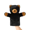 Muñeco de media mano de oso negro