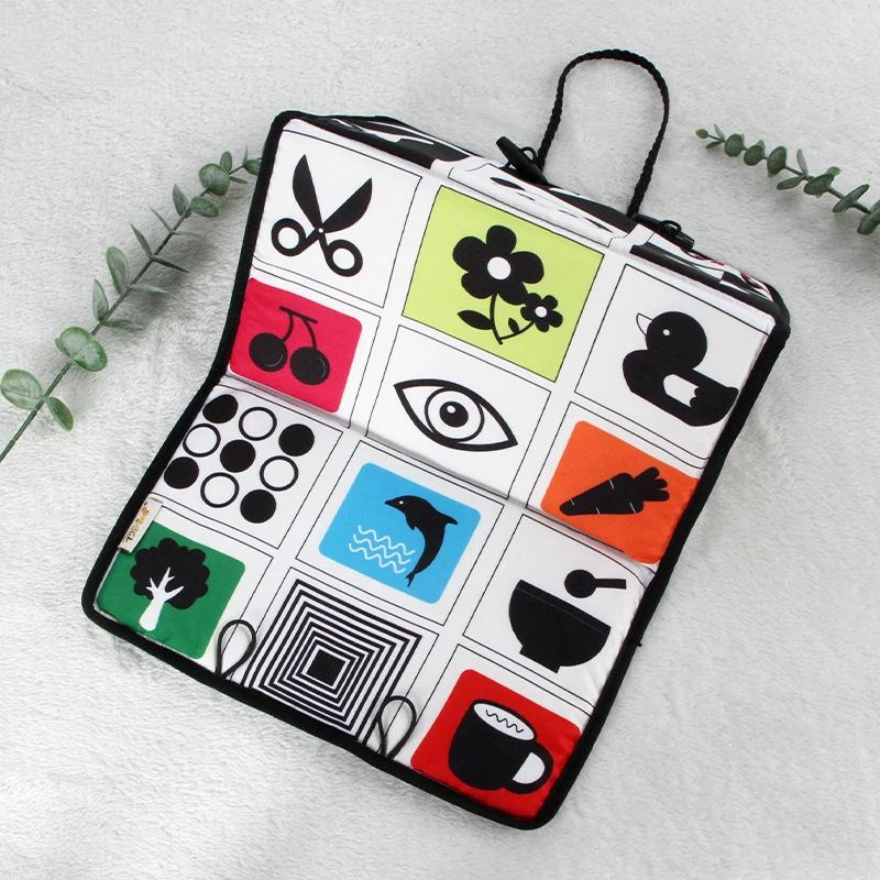 Black and white mirror baby visual stimulation pendant mirror toys N008A