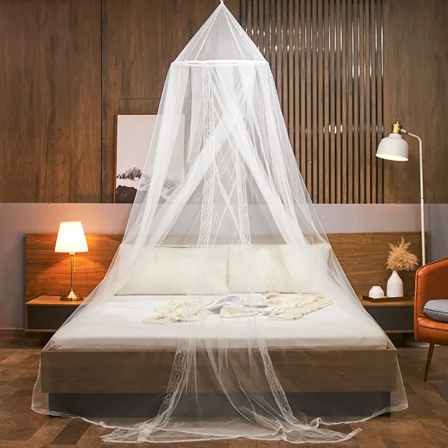 Conical Hanging Mosquito Net Double Bed Canopy