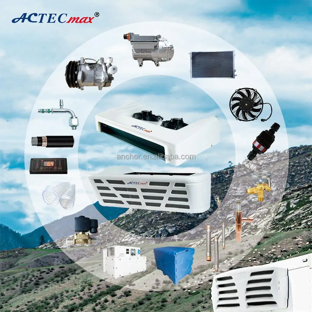 Split 24V Reefer Unit AC.133.163 Cold Storage Freezer R404A Truck Refrigeration Unit 12V 5100W 2350W Refrigerated Van Thermoking