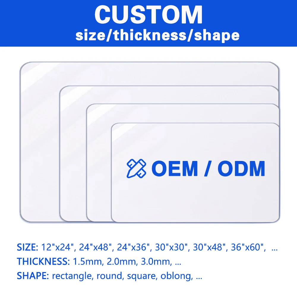 Clear Desk Mat 2mm Thick – PVC Table Protector For Wood, Glass, Marble, And More (90x180 Cm, Transparent, Round Corners)