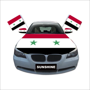 Sunshine High quality 100% Polyester 20*30cm car flag Custom Printed Syria Car Window Flag