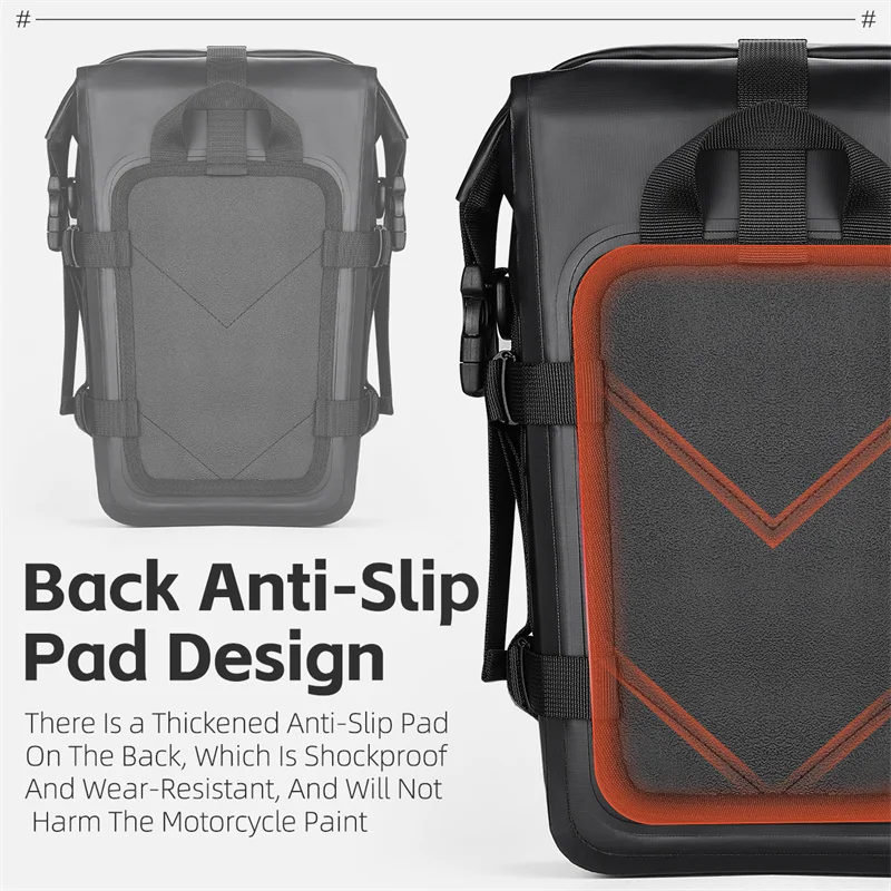 WEST BIKING Motorcycle Bumper Bag - Waterproof & Durable