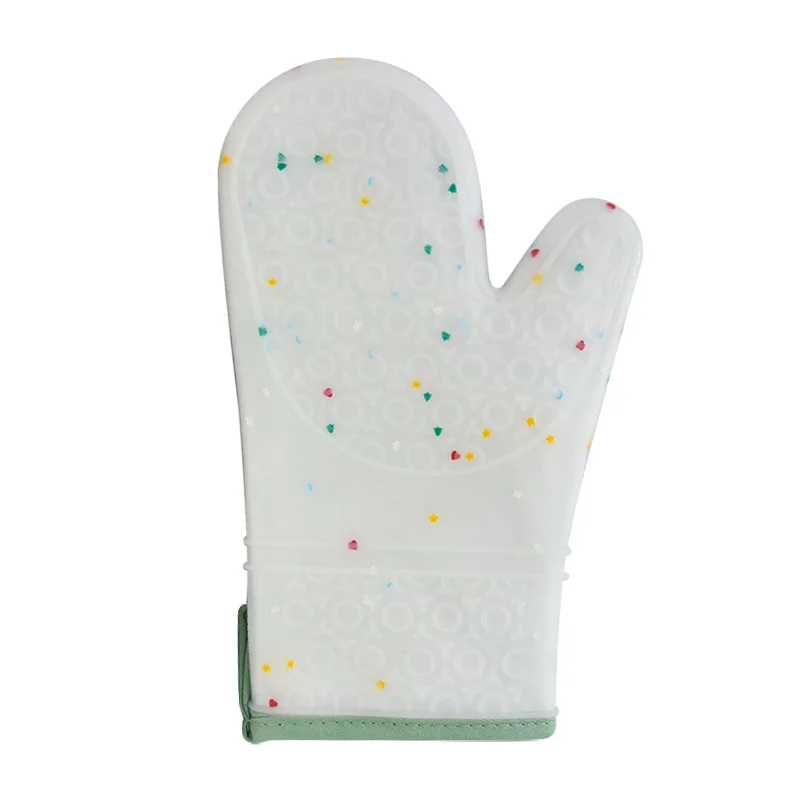 Customized 153g Baking Kitchen Glove Heat Insulation Microwave Oven Waterproof Silicone Gloves Heat Resistant BBQ Gloves factory