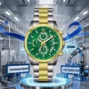 Gold silver/green