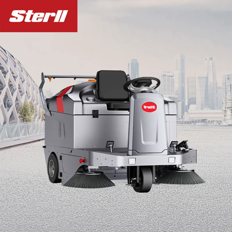 High quality cheap Electric Cleaning Car Sweeper Machine Ride On Road Sweeper Street sale