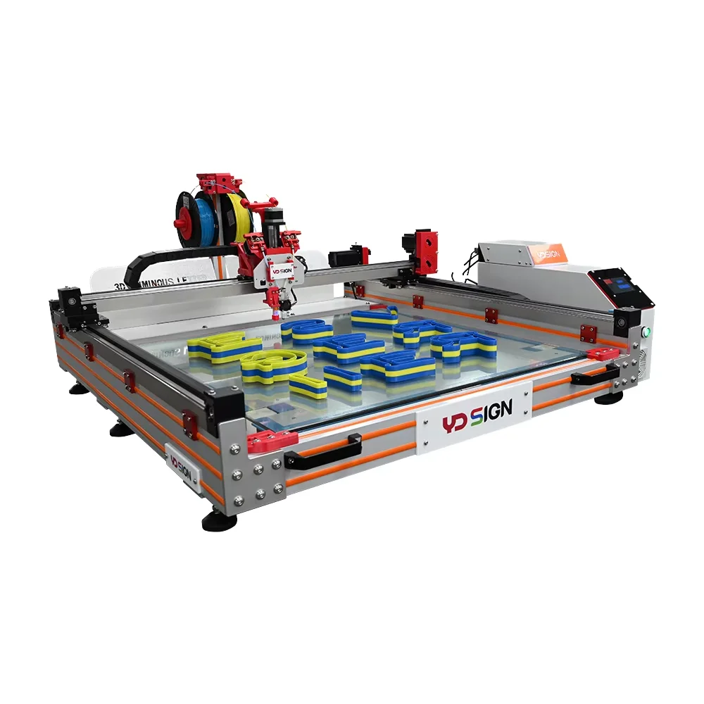 Multicolor 3D Printer Dual Extruder Automatic FDM Core Motor Gear Outdoor Logo Advertising Supports PLA Material-1 Year Warranty