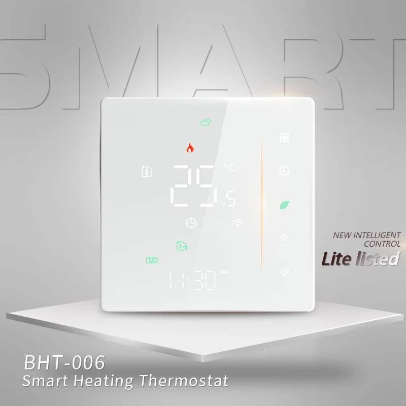 BECA BHT-001 WIFI Voice Control Electric Heating Room Thermostat Support  online purchase - Xiamen Beca Energysaving Technology