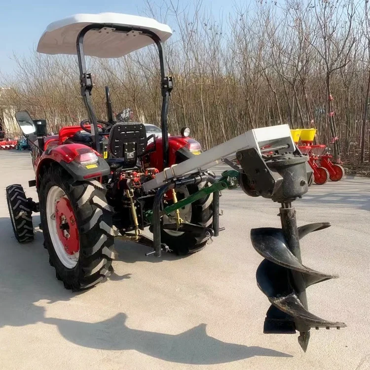 Tractor Digging Machines /Ground Hole Digging Machines /Tree Planting Digging Machines/The Drill Rod Drives the Electric Wire of