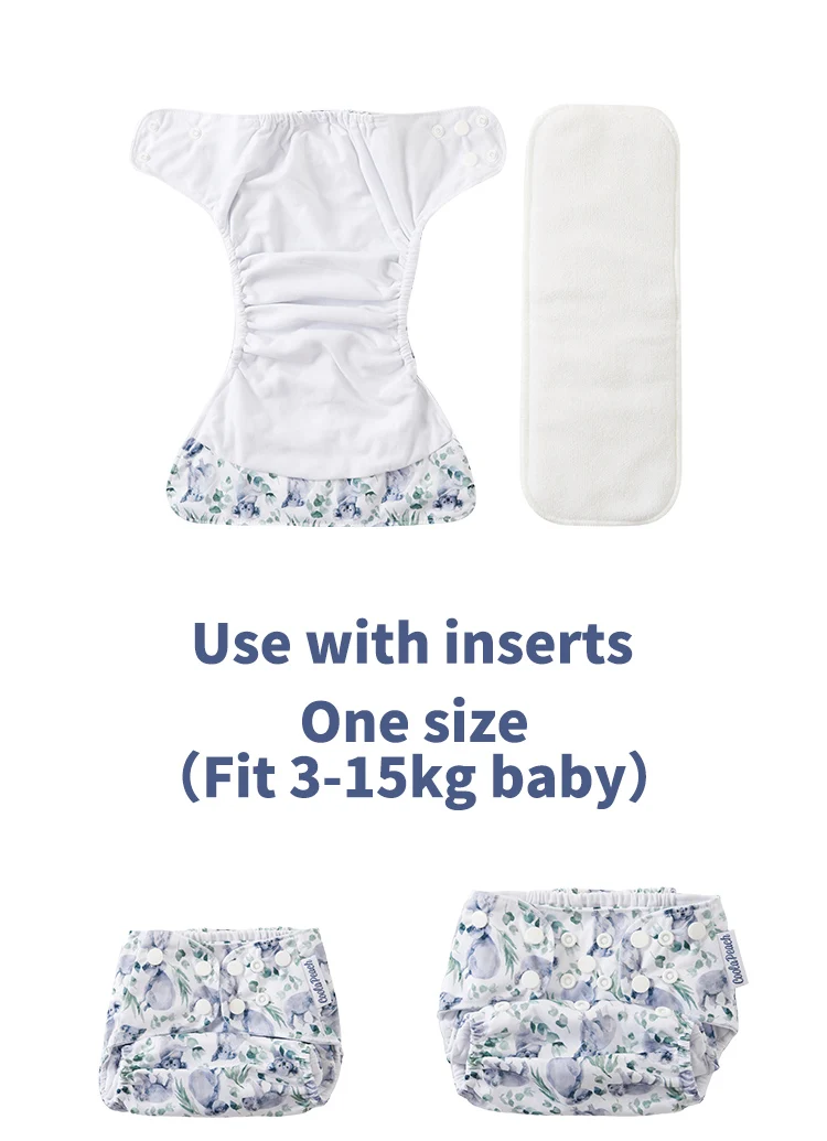 Coola Peach Cloth Diapers For Babies With Insert Reusable Diapers