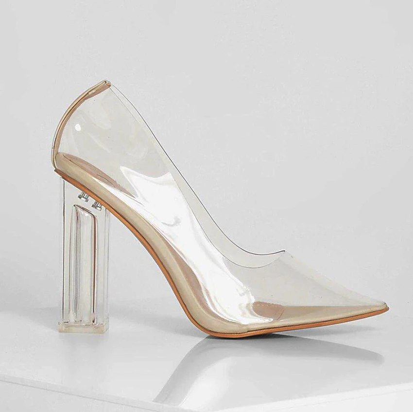 clear high heels wide fit