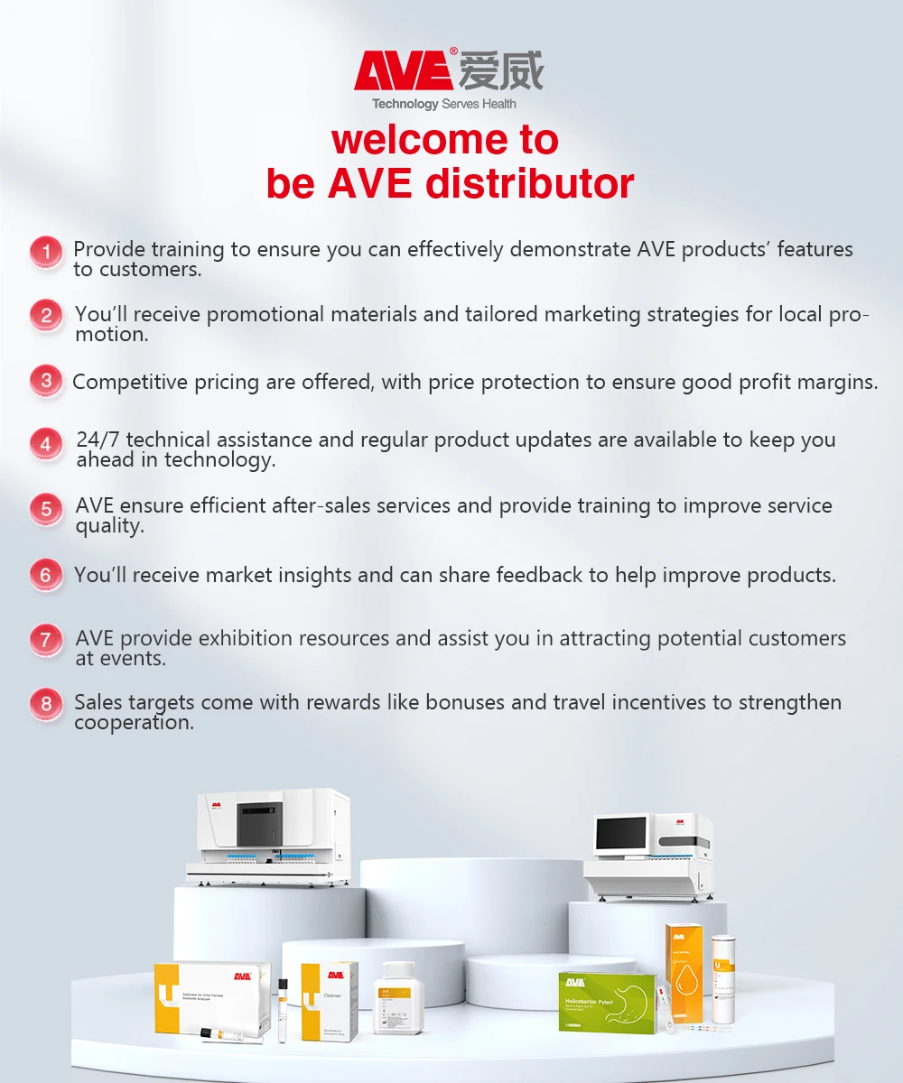 AVE AVE Urine Dipstick - 10 Parameter Urine Test Strips