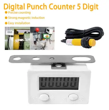 Aigend Digitaler Zähler Mit Magnet-Induktionsschalter – 5-stelliges LCD, Für Werkstatt & Maschinen