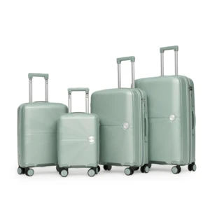 Factory Wholesale Luxury PP Large Capacity Waterproof Modern Travel Luggage Bags Lightweight Durable with 360 Spinner Wheels