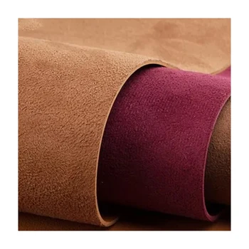 Wholesale supplier grain vegan Suede PVC saffiano Synthetic material Faux leather for Shoes Slippers bag luggage