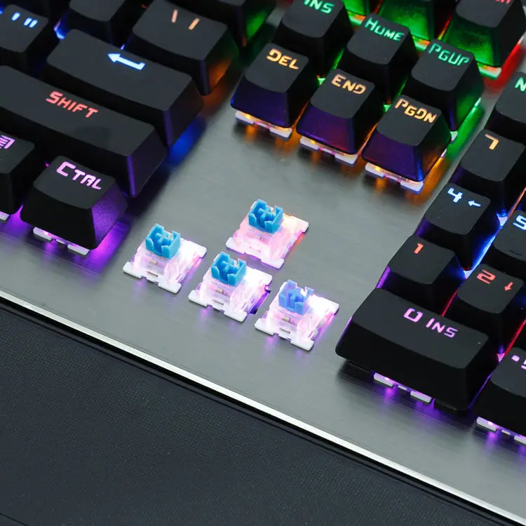 104-key Aluminum Surface Wired Gaming Mechanical Keyboard With Big Hand ...