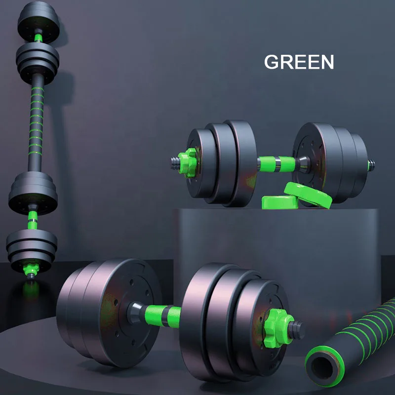 Pj Equipment Fitness Cement Dumbbell Set 50kg Sand Filled Weight Plates