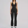 Flare pants&tank top-black