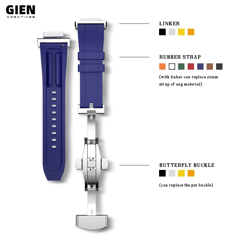 Gien материал класса люкс каучуковый ремешок, Модный чехол для G-Shock GA2100 2ND Gen компоновщик модифицированные аксессуары для часов