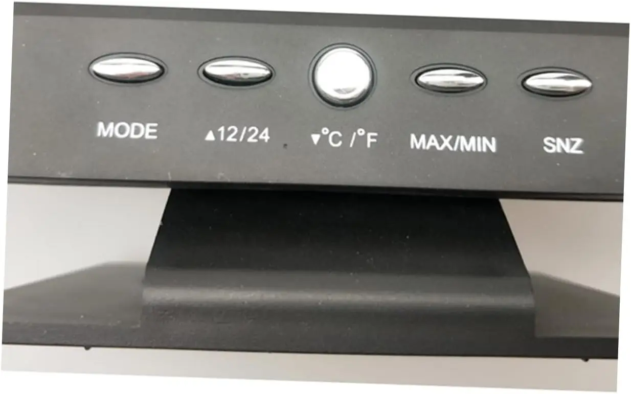 LCD Digital Clock Voice-Activated Perpetual Calendar Alarm Clock With Time/Date/ Week/Temperature Display