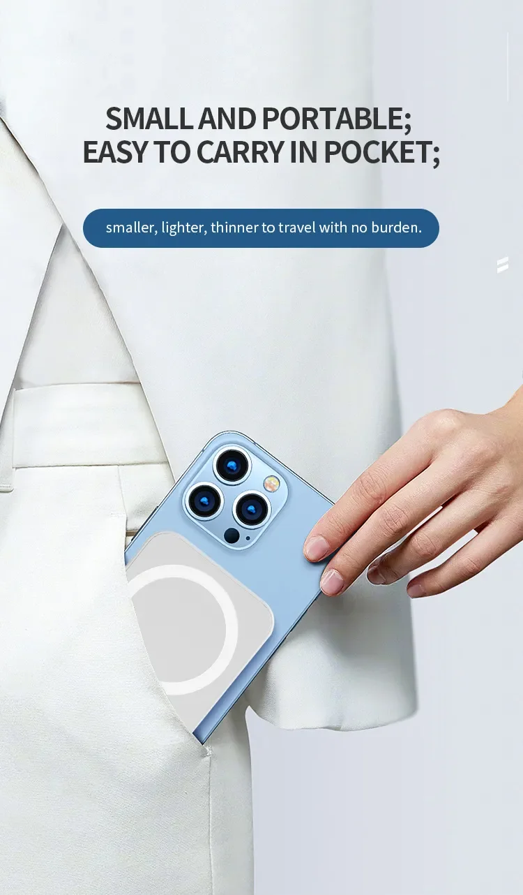 Factory Mag Safe Battery Pack For Iphone 13 High Quality Clone Magsaf